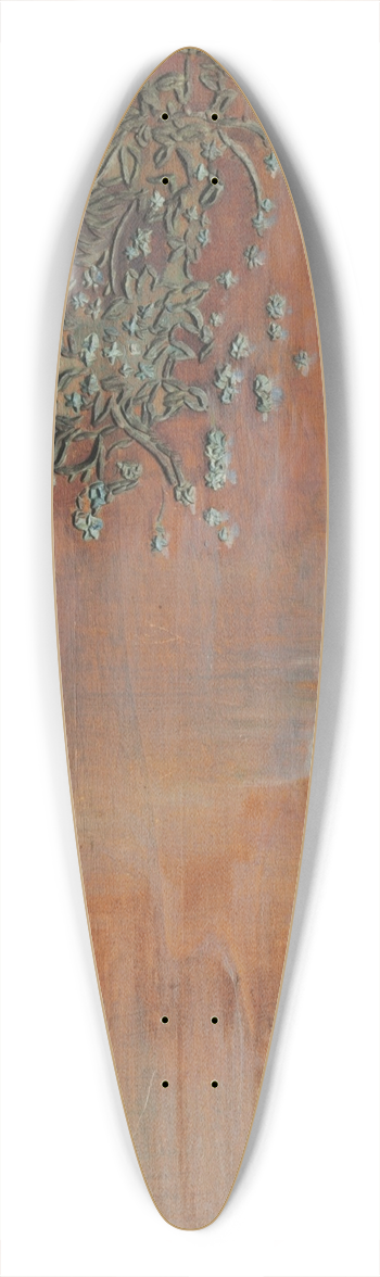 Maria Yakunchikova - Forget-me-nots 39.3 inch art pintail longboard deck