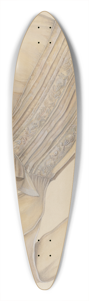 Marie Alain - Night Cap 39.3 inch art pintail longboard deck