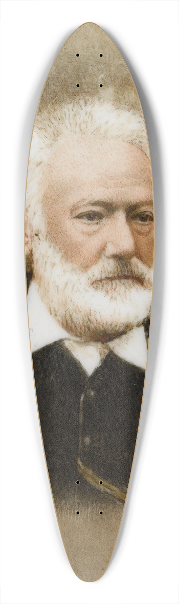 Marie Besson - Victor Hugo 39.3 inch art pintail longboard deck