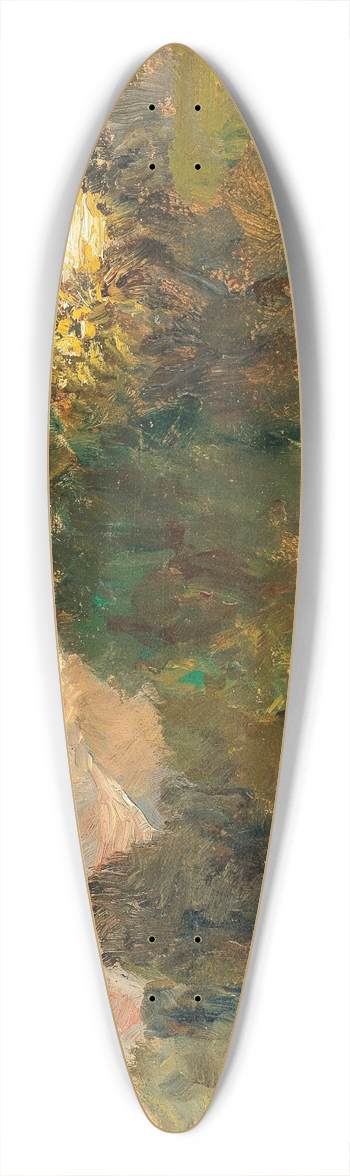 Marie Egner - Am Bach 39.3 inch art pintail longboard deck