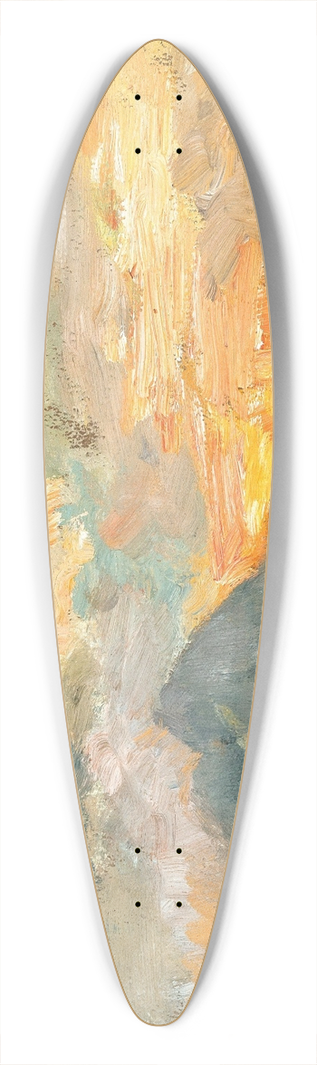 Marie Egner - Sunset 39.3 inch art pintail longboard deck