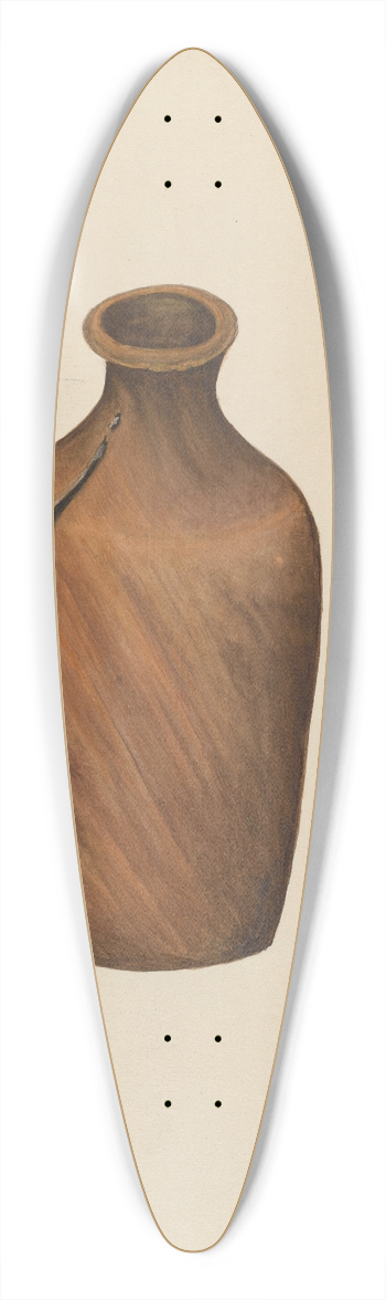Marie Lutrell - Ink Bottle 39.3 inch art pintail longboard deck