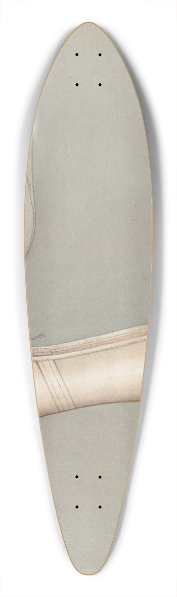 Marie Mitchell - Womans Slipper 39.3 inch art pintail longboard deck