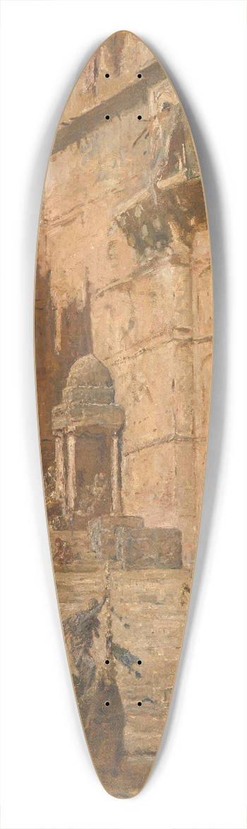 Marius Bauer - Benares, 1913 39.3 inch art pintail longboard deck