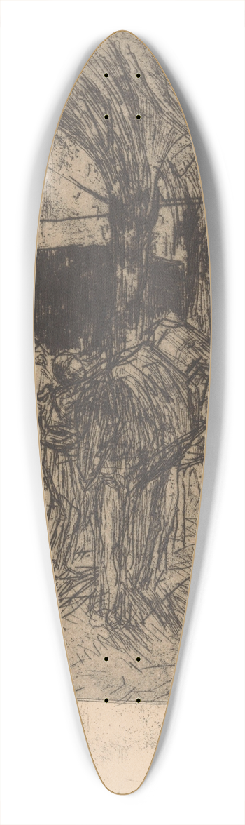 Marius Bauer - Pakpaarden 39.3 inch art pintail longboard deck