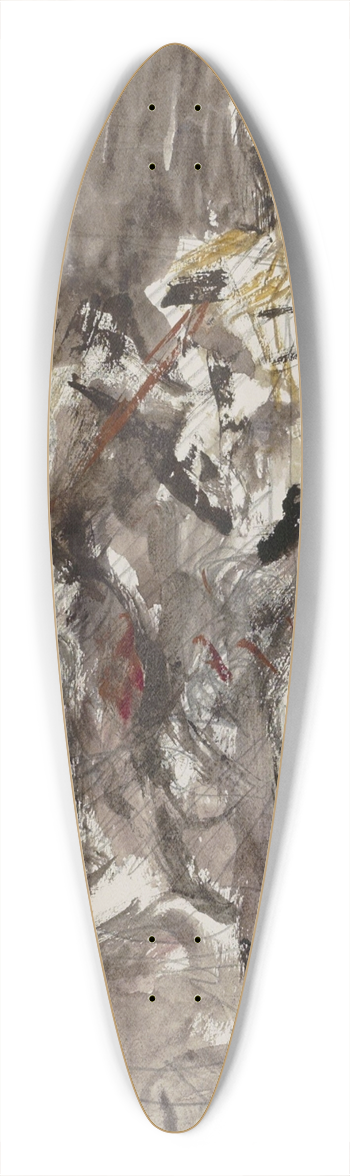 Marius Bauer - Ruiter 39.3 inch art pintail longboard deck