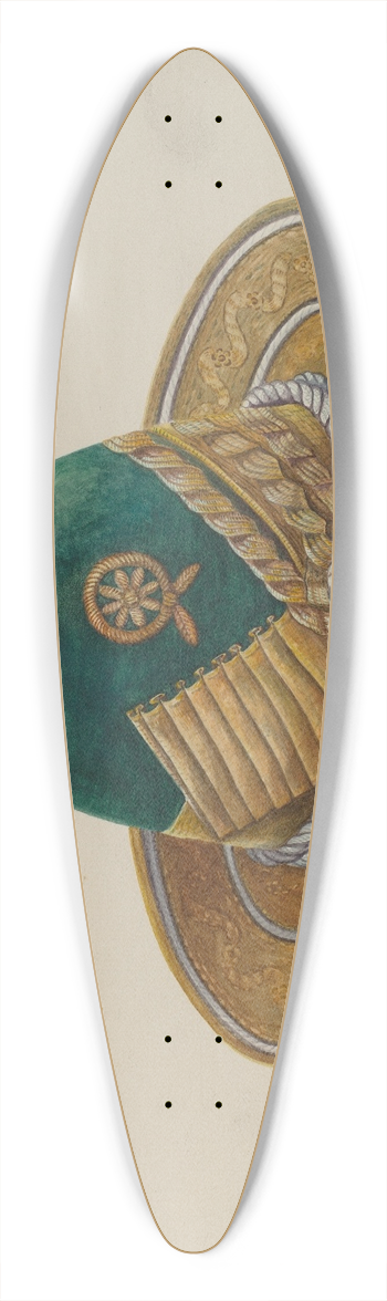 Marius Hansen - Spanish Southwest  Hat 39.3 inch art pintail longboard deck
