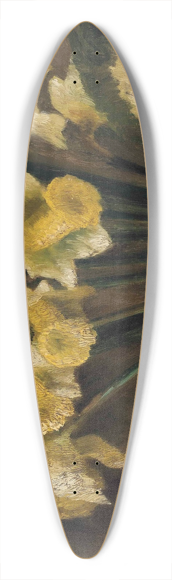 Mark Gertler - Daffodils 39.3 inch art pintail longboard deck