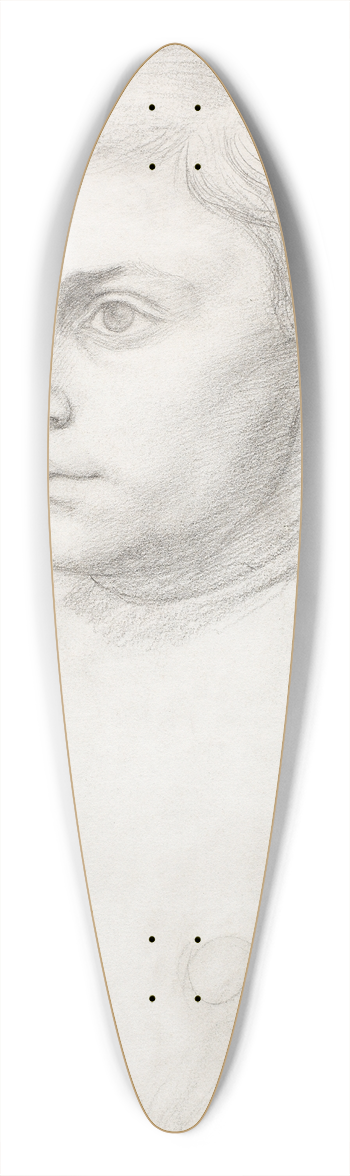 Mark Gertler - Study of May Berlinsky 39.3 inch art pintail longboard deck