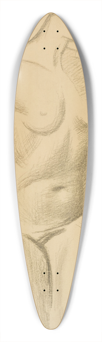 Mark Gertler - Untitled (Female Nude) 39.3 inch art pintail longboard deck