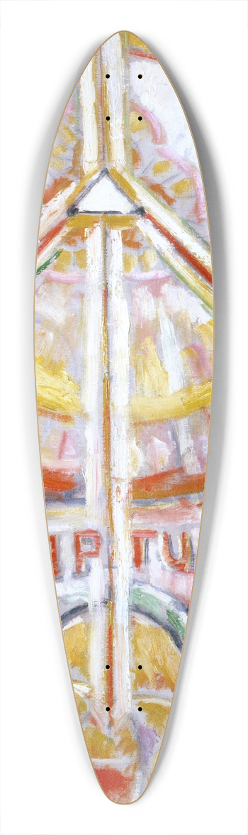 Marsden Hartley - Raptus 39.3 inch art pintail longboard deck