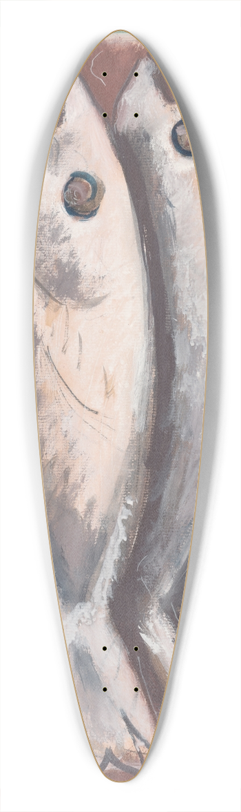 Marsden Hartley - SeaGhosts 39.3 inch art pintail longboard deck