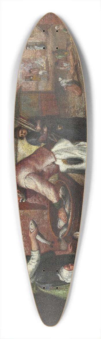 Marten van Cleve - The Fishmonger 39.3 inch art pintail longboard deck
