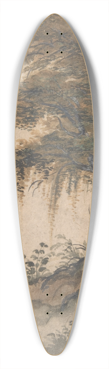 Marten Van Valckenborch - Study of a Tree 39.3 inch art pintail longboard deck