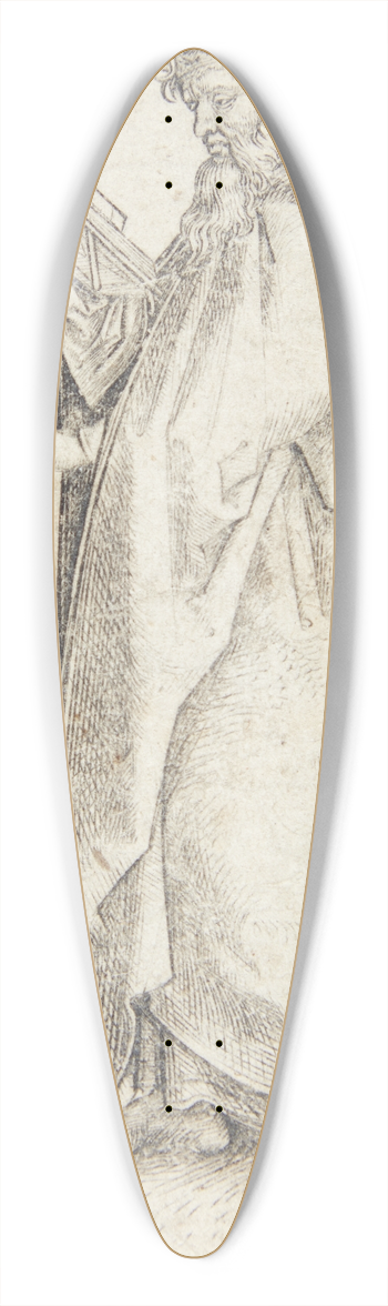 Martin Schongauer - Apostlen Simon 39.3 inch art pintail longboard deck