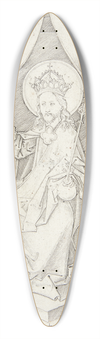 Martin Schongauer - Den tronende Kristus 39.3 inch art pintail longboard deck