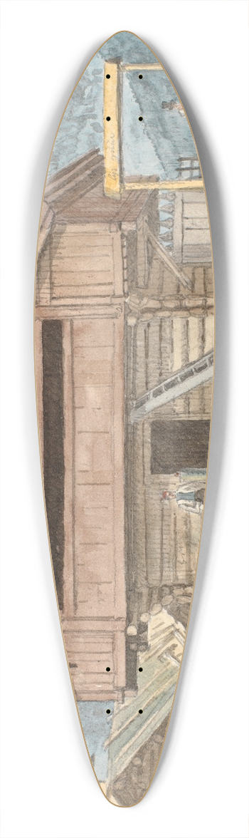 Martinus Rrbye - Bondegrd 39.3 inch art pintail longboard deck