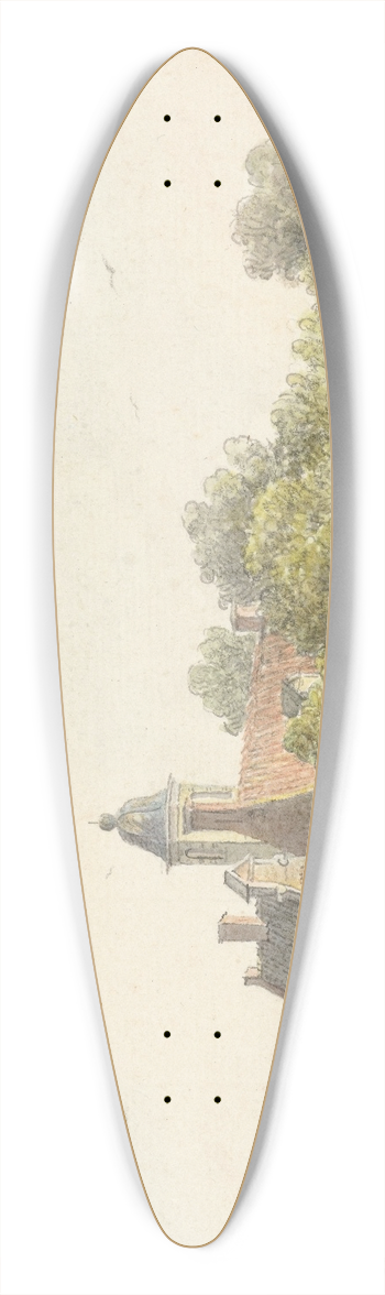 Martinus van der Jagt - Pauwentuin aan de Amstel 39.3 inch art pintail longboard deck