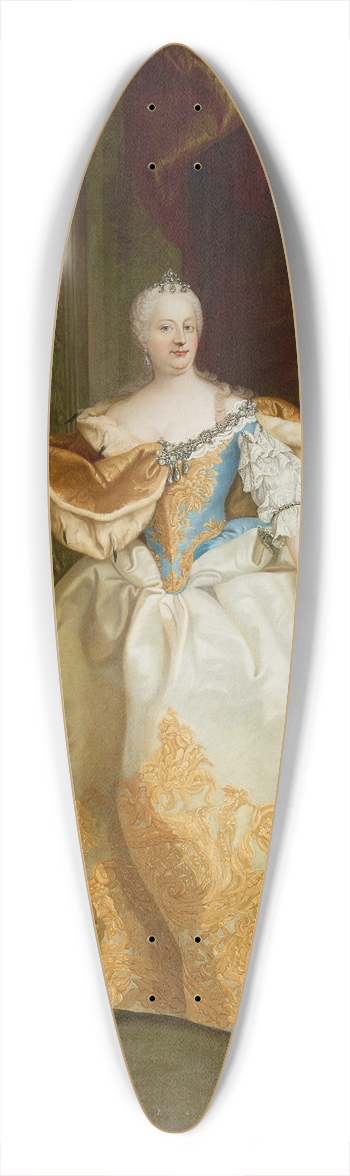 Martin van Meytens - Empress Maria Theresa 39.3 inch art pintail longboard deck