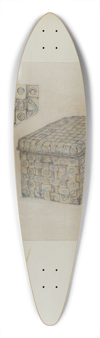 Mary Berner - Basket 39.3 inch art pintail longboard deck