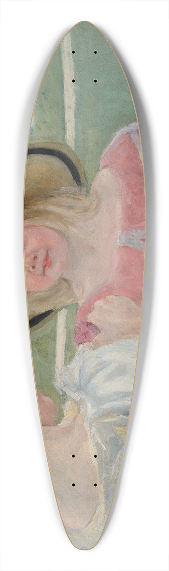 Mary Cassatt - In The Garden 39.3 inch art pintail longboard deck