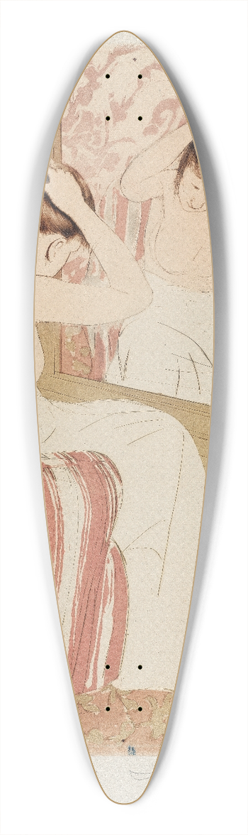 Mary Cassatt - The Coiffure 39.3 inch art pintail longboard deck