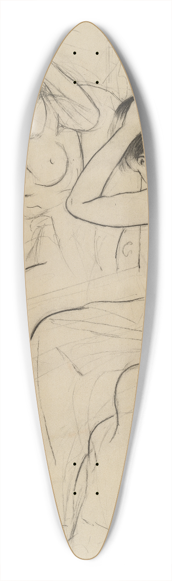 Mary Cassatt - The Coiffure 39.3 inch art pintail longboard deck