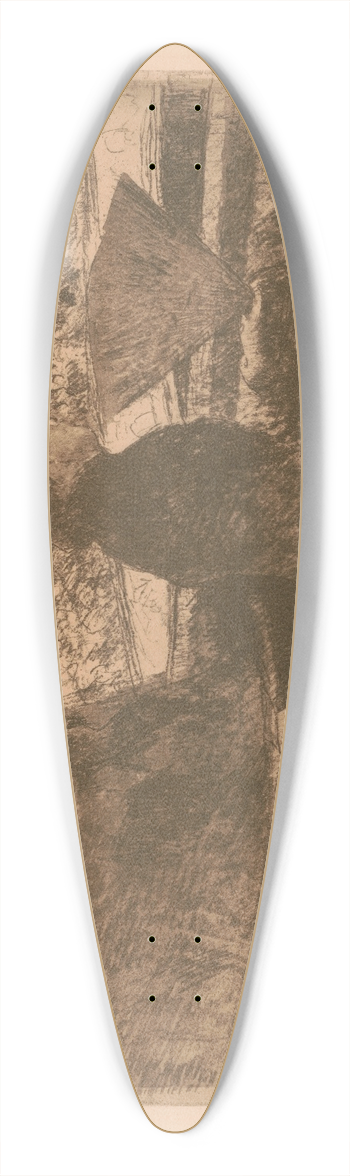 Mary Cassatt - The opera 39.3 inch art pintail longboard deck