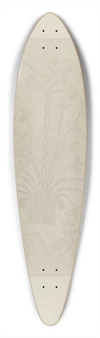 Mary C. Davidson - Handwoven Linen 39.3 inch art pintail longboard deck
