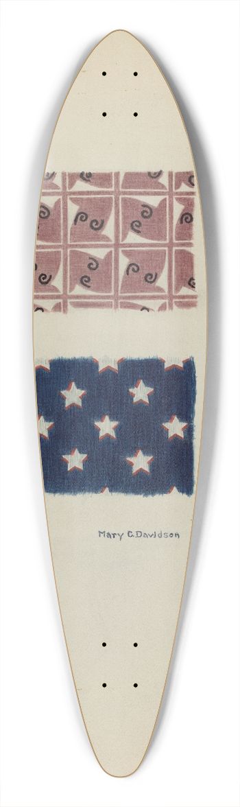 Mary C. Davidson - Printed Swatches 39.3 inch art pintail longboard deck
