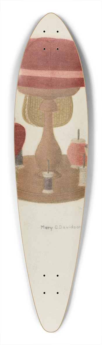 Mary C. Davidson - Sewing Stand 39.3 inch art pintail longboard deck
