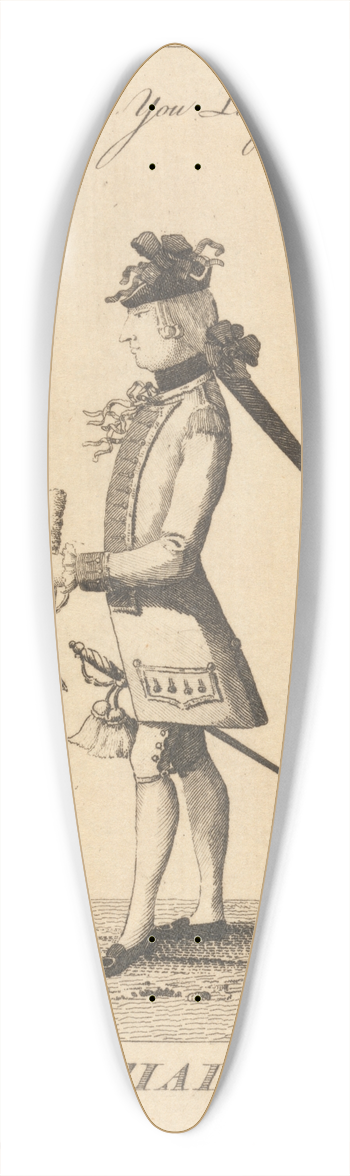 Mary Darly - The Martial 39.3 inch art pintail longboard deck