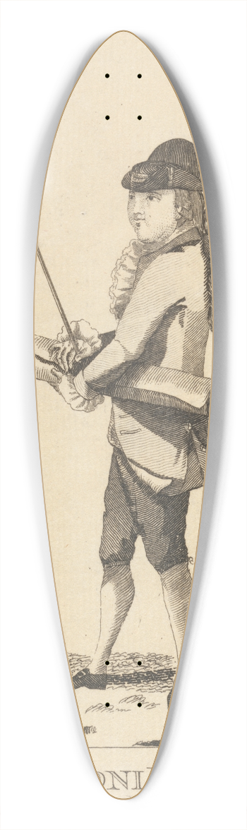 Mary Darly - The Mercer 39.3 inch art pintail longboard deck