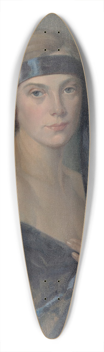 Mary Elizabeth Tripe - The blue ribbon 39.3 inch art pintail longboard deck