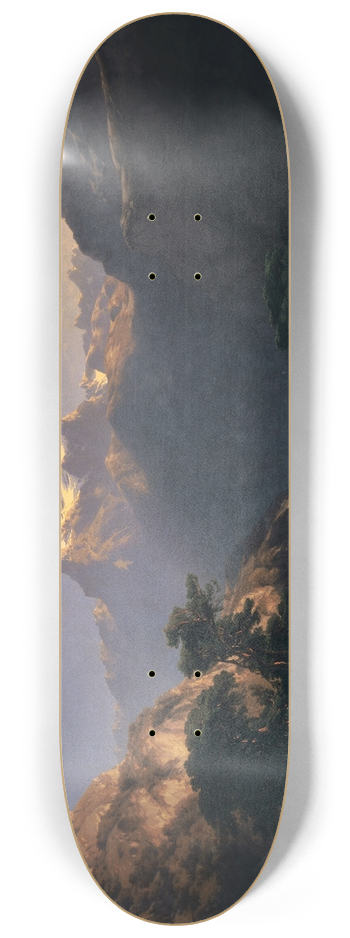Alexandre Calame - By the Lake of Uri 8.25 inch art skate deck