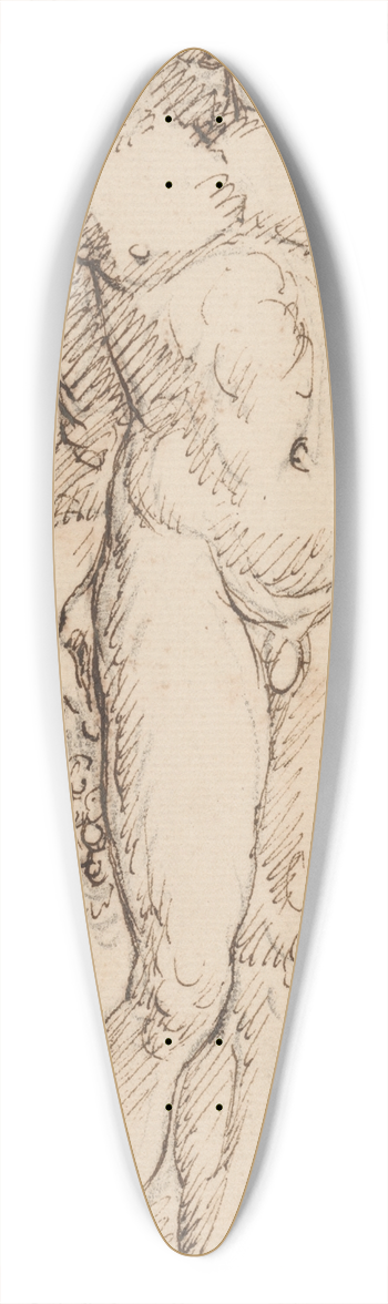 Massimiliano Soldani - Bacchus 39.3 inch art pintail longboard deck