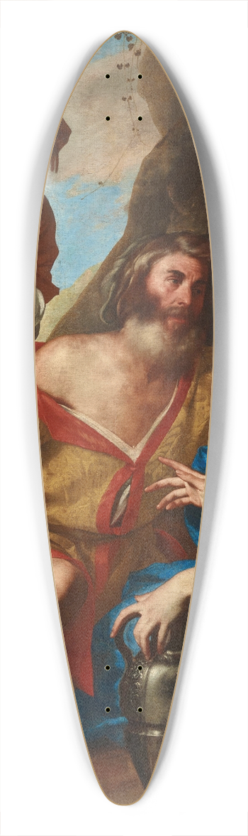Massimo Stanzione - Lot and his daughters 39.3 inch art pintail longboard deck