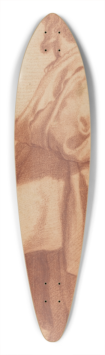 Matteo Rosselli - Standing Man Wearing a Cloak and Hat 39.3 inch art pintail longboard deck