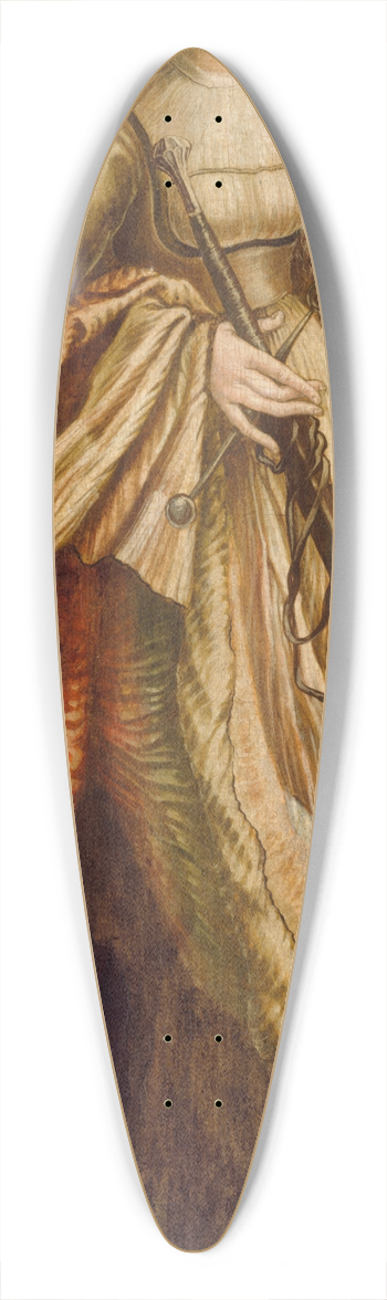 Matthias Grnewald - St. Catherine 39.3 inch art pintail longboard deck