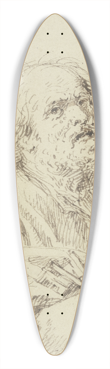 Matthys van den Bergh - Saint Peter praying 39.3 inch art pintail longboard deck