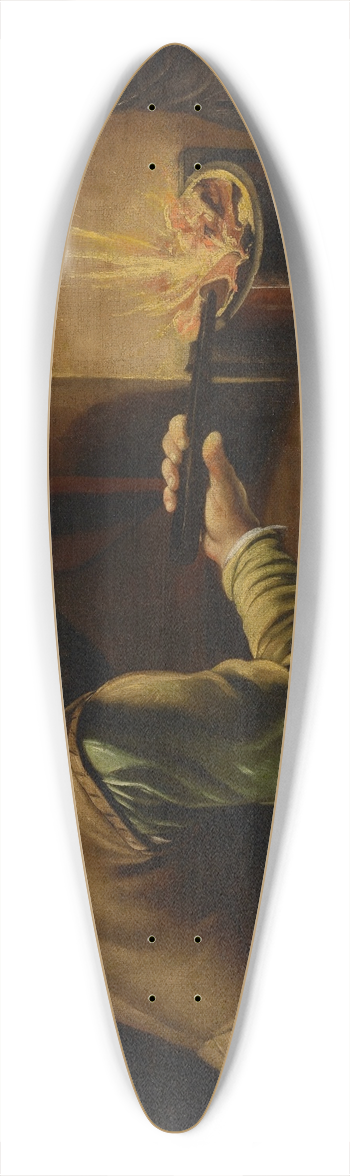 Mattia Preti - A silversmith 39.3 inch art pintail longboard deck