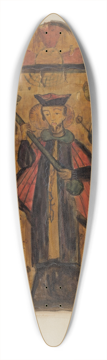 Maude Valle - Santo 39.3 inch art pintail longboard deck