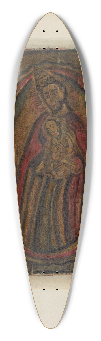 Maude Valle - Santo 39.3 inch art pintail longboard deck