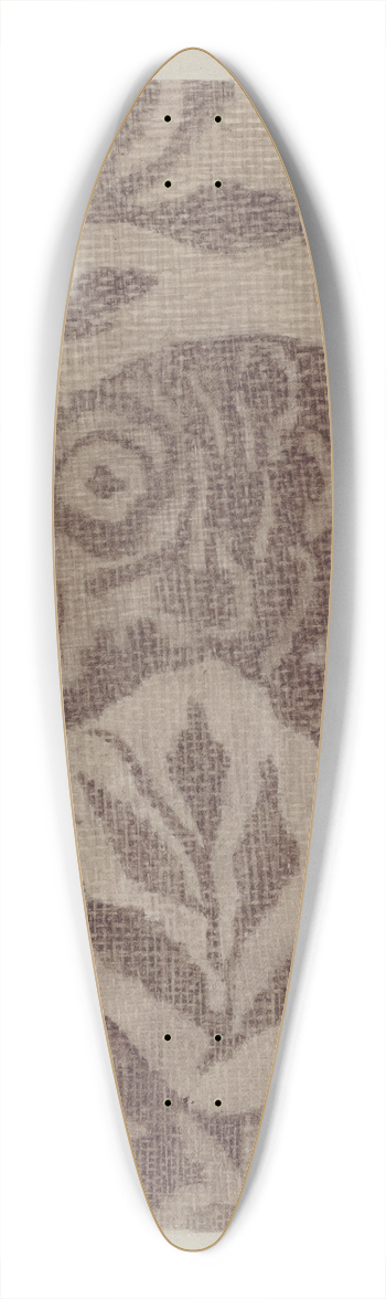 Maud M. Holme - Handwoven Coverlet 39.3 inch art pintail longboard deck