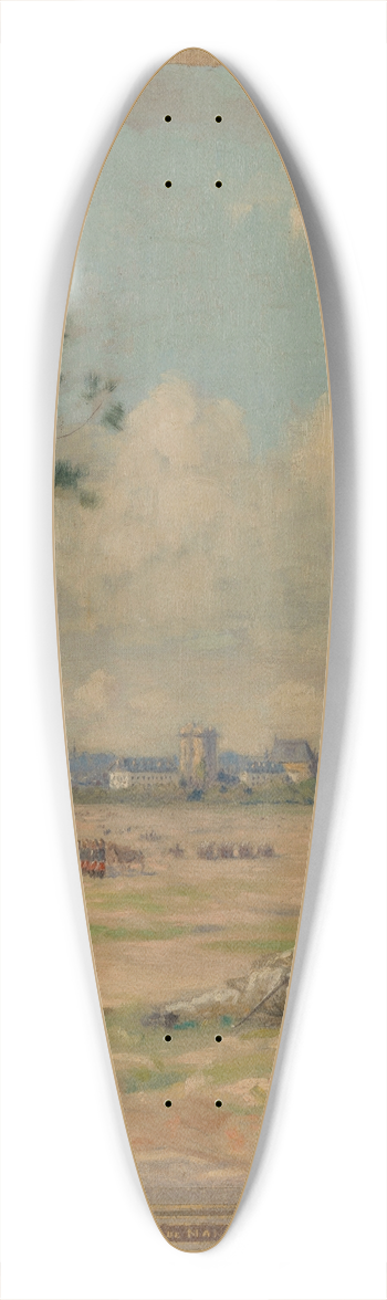 Maurice Chabas - Champ de Manuvre 39.3 inch art pintail longboard deck