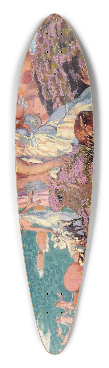 Maurice Denis - Ulysses With Calypso 39.3 inch art pintail longboard deck