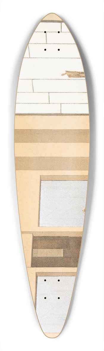 Maurice Jallot - Salle  Manger 39.3 inch art pintail longboard deck