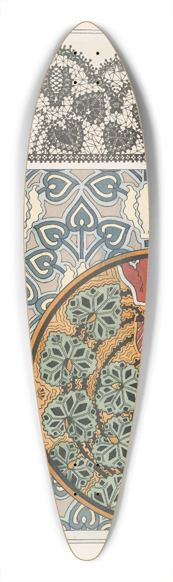 Maurice Pillard Verneuil - Cyclamen 3 39.3 inch art pintail longboard deck