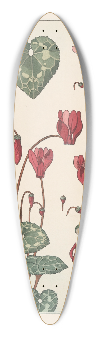 Maurice Pillard Verneuil - Cyclamen 39.3 inch art pintail longboard deck