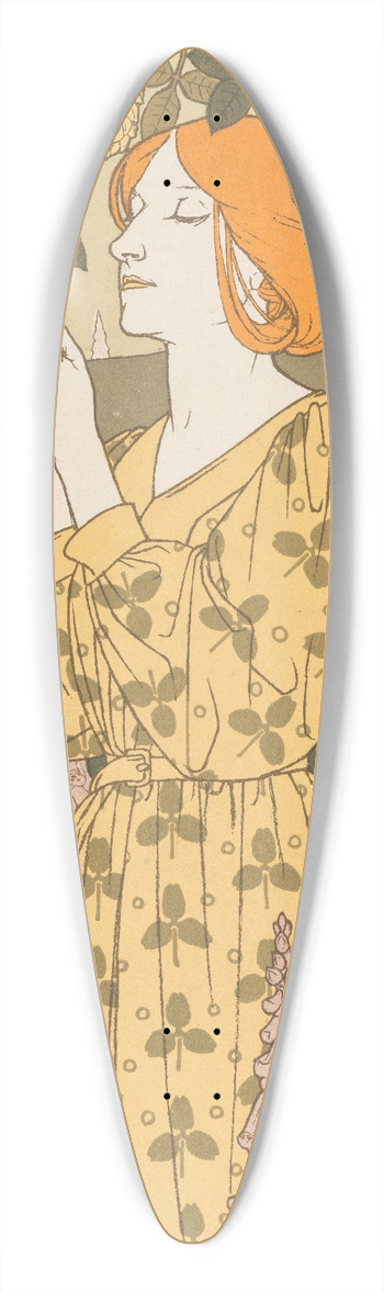 Maurice Pillard Verneuil - Cytises et Digitales 39.3 inch art pintail longboard deck